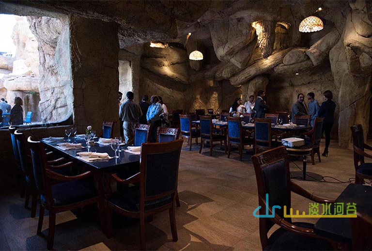 山洞主题餐饮雕塑的普及已经超过山洞主题酒店以及亲子酒店等