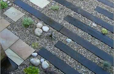 音乐小路铺装：自然韵律