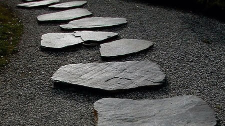 自然随意的特色铺装小路